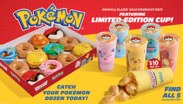#FOOD: KRISPY KREME CANADA ANNOUNCE NEW POKEMON DOUGHNUT COLLECTION
