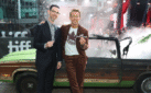 #TIFF25: COLIN HANKS AND RYAN REYNOLDS “JOHN CANDY: I LIK EME” VINTAGE CHRYSLER LEBARON STUNT