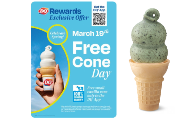 #FOOD: MARCH 19, 2026 IS FREE CONE DAY AT DQ