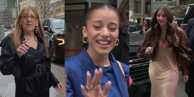 #SPOTTED: CHASE INIFINITI, LUCY HALLIDAY AND ANN DOWD IN TORONTO FOR “THE TESTAMENTS”