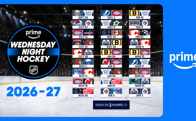 #FIRSTLOOK: NHL ON PRIME WEDNESDAY NIGHT HOCKEY 2026-2027 SCHEDULE