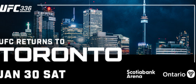 #FIRSTLOOK: THE OCTAGON RETURNS TO TORONTO FOR UFC 336 ON JANUARY 30, 2027